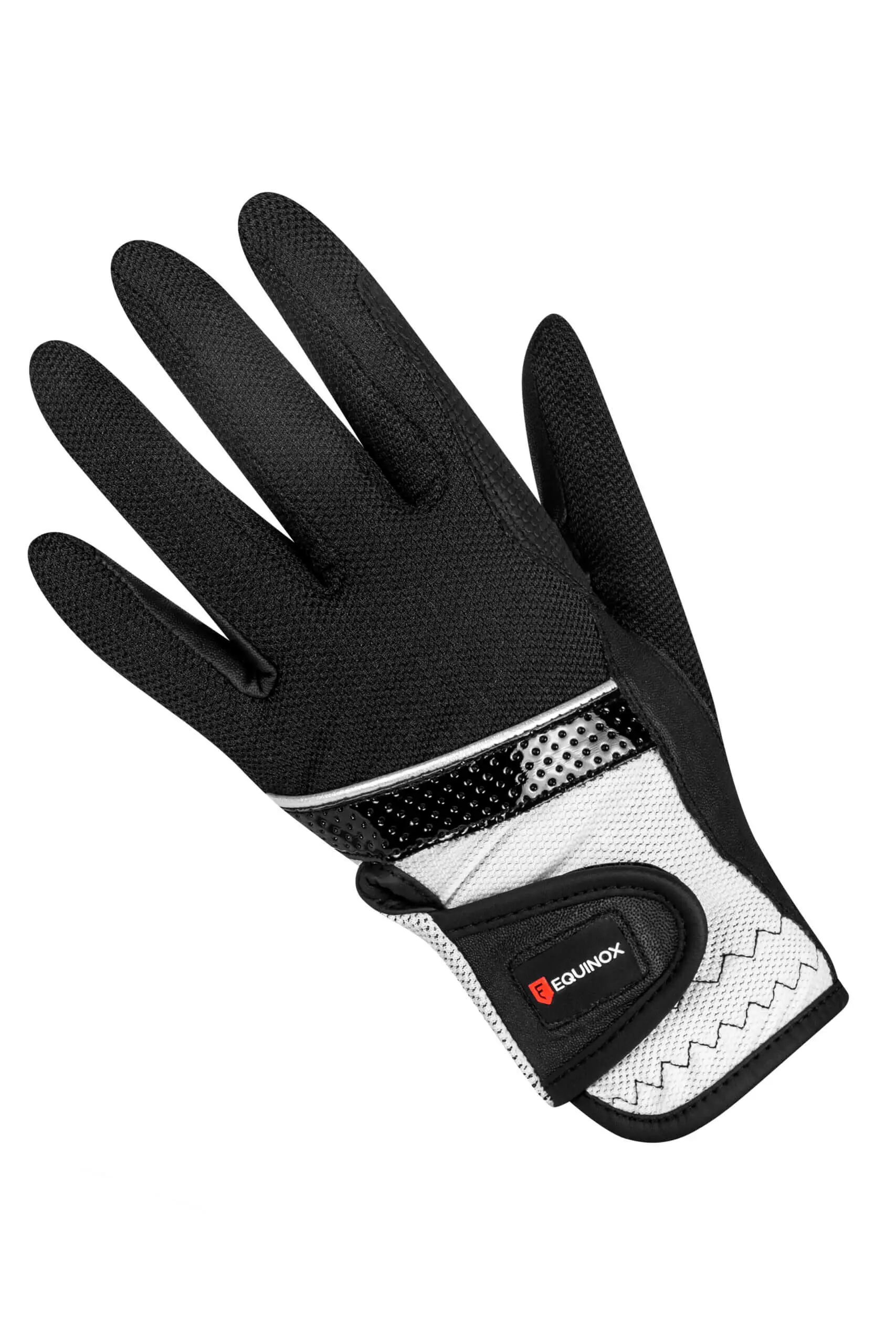 Riding Gloves with White Insert